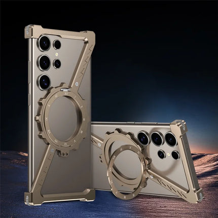 For Samsung Galaxy S23 Ultra Kickstand Case Compatible with MagSafe Z Shape Bumper Phone Cover