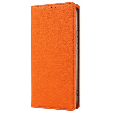For Samsung Galaxy A36 5G Case Magnetic Litchi Texture Wallet Leather Phone Cover with Wrist Strap
