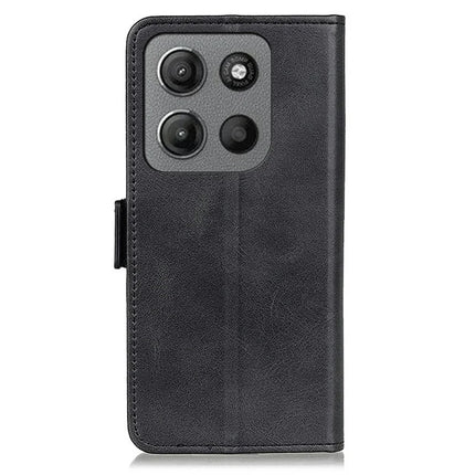 For Motorola Moto G15 4G  /  G05 4G Case Stand Cowhide Texture PU Leather Phone Cover
