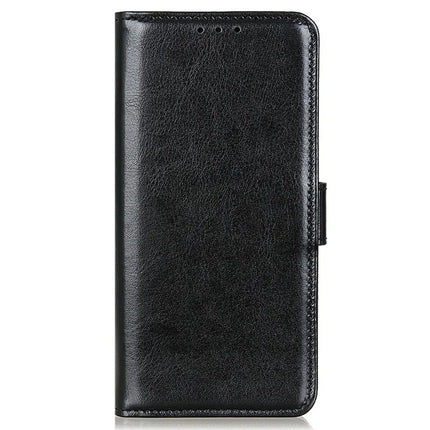 For Motorola Moto G15 4G  /  G05 4G Case Crazy Horse Texture PU Leather Phone Stand Cover