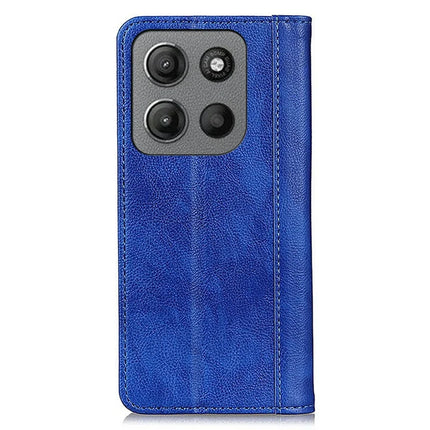 For Motorola Moto G15 4G  /  G05 4G Stand Case Split Leather Litchi Texture Wallet Phone Cover
