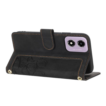 For Motorola Moto E14 4G Tulip Leather Case Phone Cover with 5 Card Slots Wallet