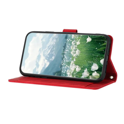 For Motorola Edge (2024) 5G Tulip Leather Case Phone Cover with 5 Card Slots Wallet