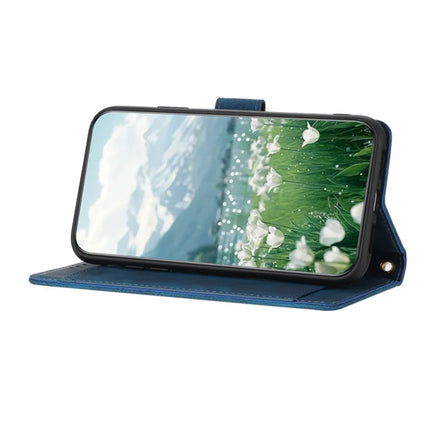 For Motorola Edge (2024) 5G Tulip Leather Case Phone Cover with 5 Card Slots Wallet