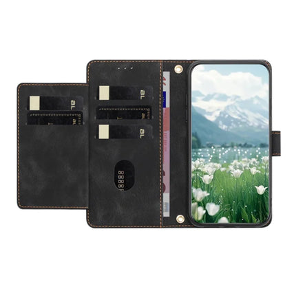 For Motorola Edge (2024) 5G Tulip Leather Case Phone Cover with 5 Card Slots Wallet