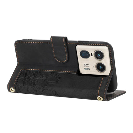For Motorola Moto X50 Ultra 5G / Edge 50 Ultra 5G Tulip Leather Case Phone Cover with 5 Card Slots Wallet