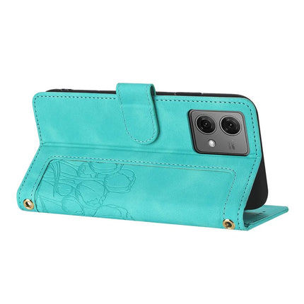 For Motorola Moto G84 5G Tulip Leather Case Phone Cover with 5 Card Slots Wallet