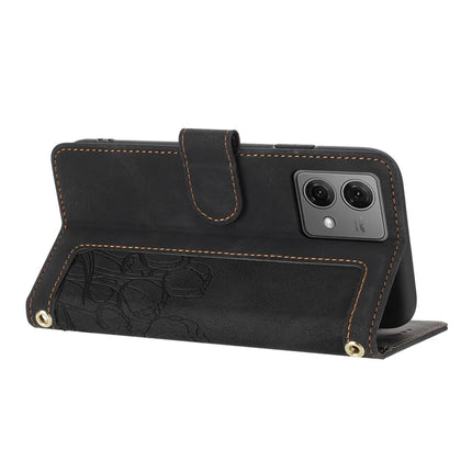 For Motorola Moto G84 5G Tulip Leather Case Phone Cover with 5 Card Slots Wallet