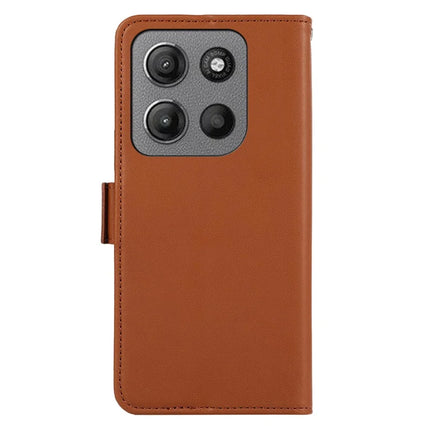 ABEEL For Motorola Moto G15 4G Case Leather Phone Cover with RFID Blocking Wallet