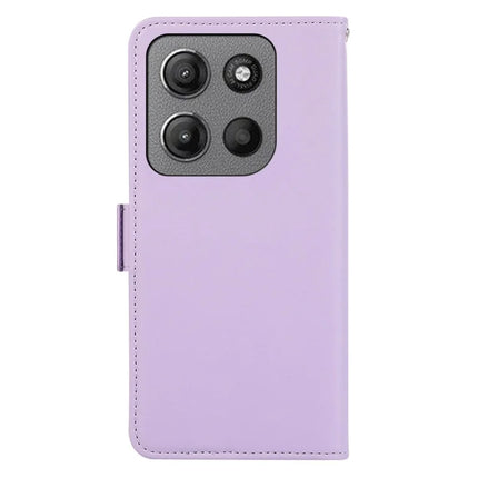 ABEEL For Motorola Moto G15 4G Case Leather Phone Cover with RFID Blocking Wallet
