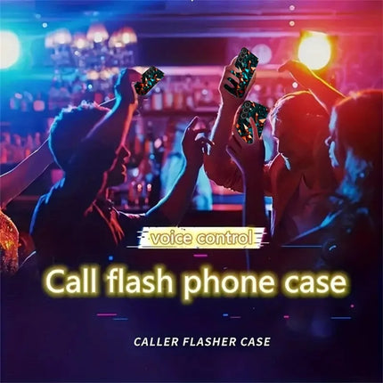 For Samsung Galaxy A26 5G Case Call Flash Series Pattern Printing Tempered Glass + TPU Combo Phone Case