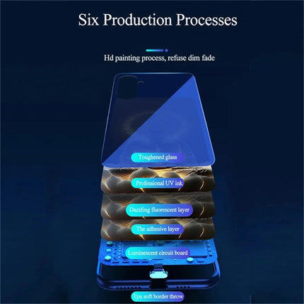 For Samsung Galaxy A26 5G Case Call Flash Series Pattern Printing Tempered Glass + TPU Combo Phone Case