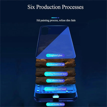 For Samsung Galaxy A26 5G Case Call Flash Series Pattern Printing Tempered Glass + TPU Combo Phone Case