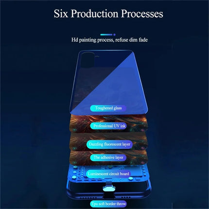 For Samsung Galaxy A26 5G Case Call Flash Series Pattern Printing Tempered Glass + TPU Combo Phone Case