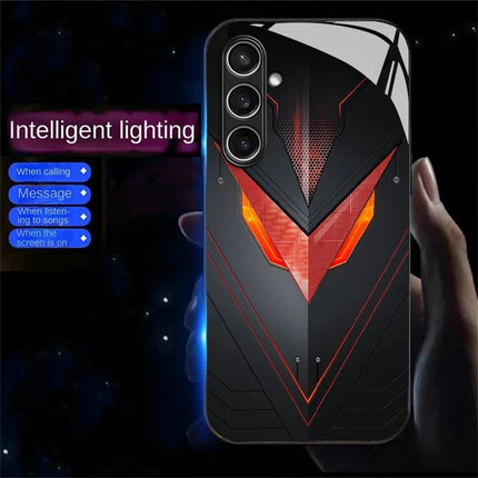 For Samsung Galaxy A36 5G Case Call Flash Series Pattern Printing Tempered Glass + TPU Combo Phone Case