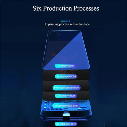 For Samsung Galaxy A36 5G Case Call Flash Series Pattern Printing Tempered Glass + TPU Combo Phone Case