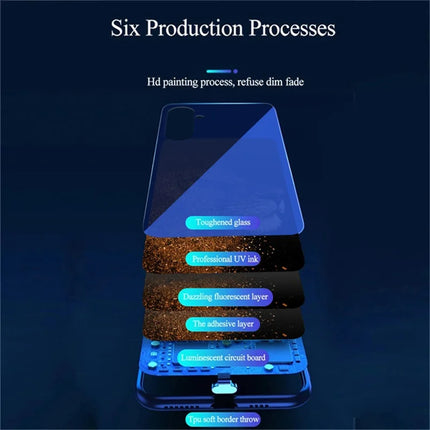 For Samsung Galaxy A56 5G Case Call Flash Series Pattern Printing Tempered Glass + TPU Combo Phone Case