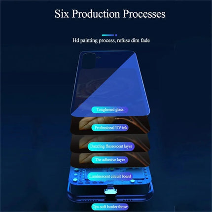For Samsung Galaxy A56 5G Case Call Flash Series Pattern Printing Tempered Glass + TPU Combo Phone Case