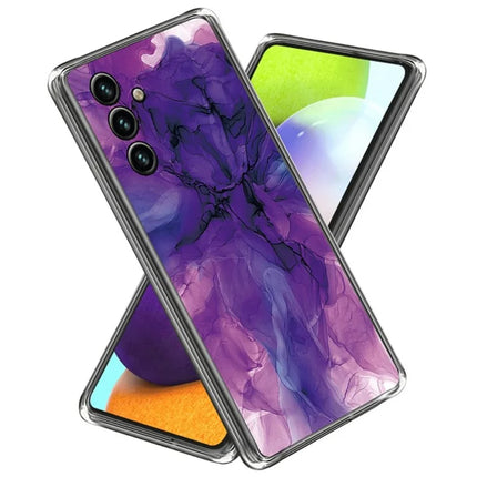 For Samsung Galaxy A16 5G  /  4G Case Abstract Marble Pattern Printing TPU Phone Cover - Style K