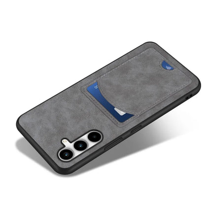 For Samsung Galaxy A36 5G Case Kickstand Leather Coated TPU Phone Cover with Card Slot