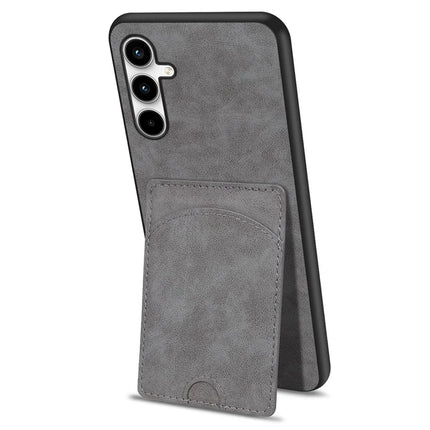 For Samsung Galaxy A36 5G Case Kickstand Leather Coated TPU Phone Cover with Card Slot