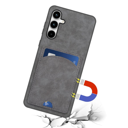 For Samsung Galaxy A36 5G Case Kickstand Leather Coated TPU Phone Cover with Card Slot