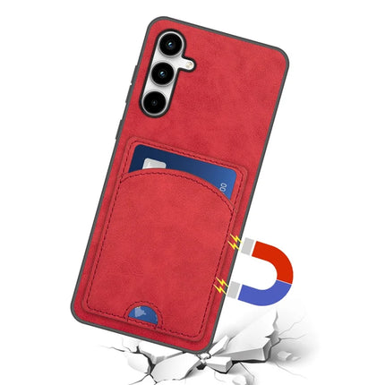 For Samsung Galaxy A36 5G Case Kickstand Leather Coated TPU Phone Cover with Card Slot