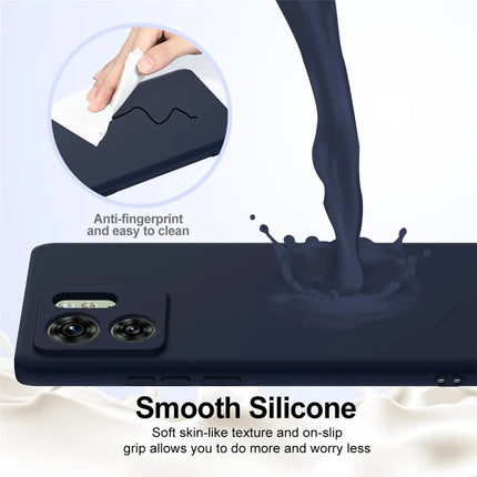 For Motorola Edge 40 5G Case Compatible with MagSafe Anti-Drop Liquid Silicone Phone Cover with Lanyard