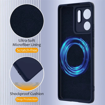 For Motorola Edge 40 5G Case Compatible with MagSafe Anti-Drop Liquid Silicone Phone Cover with Lanyard