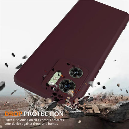 For Motorola Edge 40 5G Case Compatible with MagSafe Anti-Drop Liquid Silicone Phone Cover with Lanyard