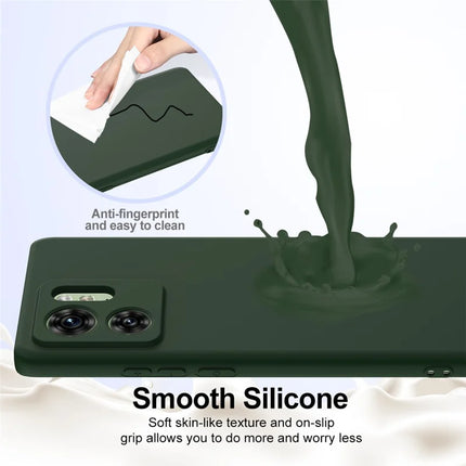 For Motorola Edge 40 5G Case Compatible with MagSafe Anti-Drop Liquid Silicone Phone Cover with Lanyard