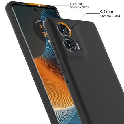 For Motorola Edge 50 Fusion 5G Case Compatible with MagSafe Anti-Drop Liquid Silicone Phone Cover with Lanyard