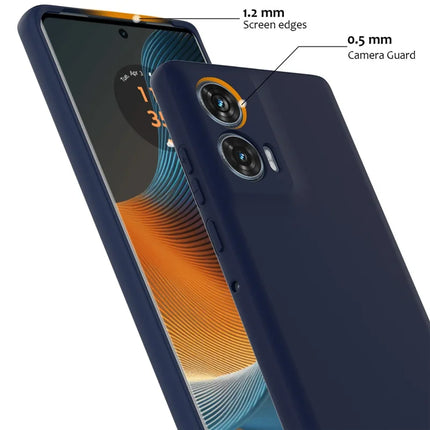 For Motorola Edge 50 Fusion 5G Case Compatible with MagSafe Anti-Drop Liquid Silicone Phone Cover with Lanyard