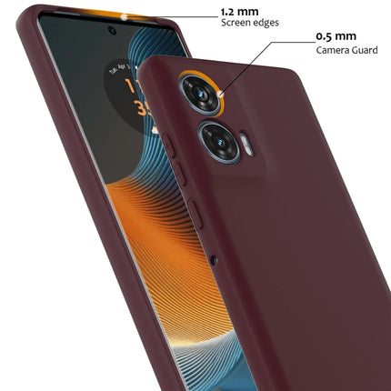 For Motorola Edge 50 Fusion 5G Case Compatible with MagSafe Anti-Drop Liquid Silicone Phone Cover with Lanyard