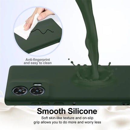 For Motorola Edge 50 Fusion 5G Case Compatible with MagSafe Anti-Drop Liquid Silicone Phone Cover with Lanyard