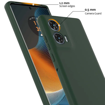 For Motorola Edge 50 Fusion 5G Case Compatible with MagSafe Anti-Drop Liquid Silicone Phone Cover with Lanyard