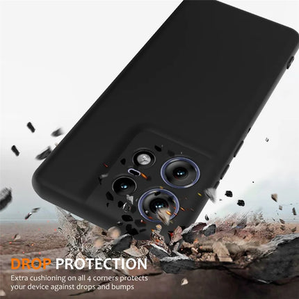 For Motorola Edge 50 Pro 5G Case Compatible with MagSafe Anti-Drop Liquid Silicone Phone Cover with Lanyard