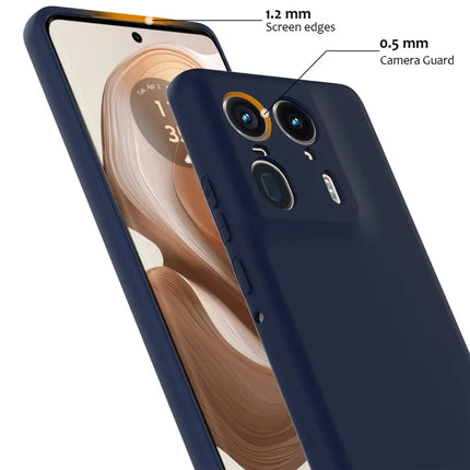 For Motorola Edge 50 Ultra 5G  /  Moto X50 Ultra 5G Case Compatible with MagSafe Anti-Drop Liquid Silicone Phone Cover with Lanyard