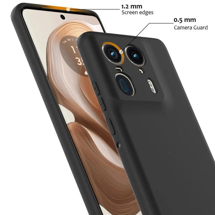 For Motorola Edge 50 Ultra 5G  /  Moto X50 Ultra 5G Case Compatible with MagSafe Anti-Drop Liquid Silicone Phone Cover with Lanyard