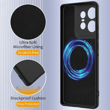 For Motorola Edge 50 Ultra 5G  /  Moto X50 Ultra 5G Case Compatible with MagSafe Anti-Drop Liquid Silicone Phone Cover with Lanyard