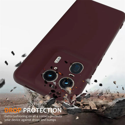 For Motorola Edge 50 Ultra 5G  /  Moto X50 Ultra 5G Case Compatible with MagSafe Anti-Drop Liquid Silicone Phone Cover with Lanyard