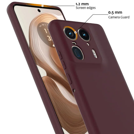 For Motorola Edge 50 Ultra 5G  /  Moto X50 Ultra 5G Case Compatible with MagSafe Anti-Drop Liquid Silicone Phone Cover with Lanyard