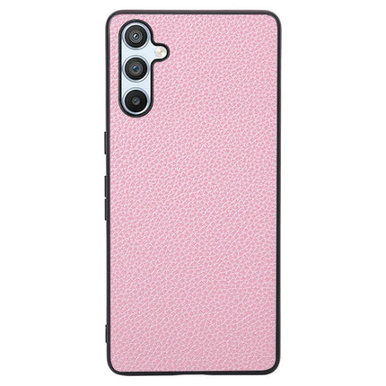 For Samsung Galaxy A16 5G  /  4G Case Litchi Texture Anti-Drop TPU + PU Leather Phone Protective Cover - Pink