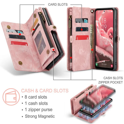 For Samsung Galaxy A36 5G Case CASEME 008 Series Detachable Leather Zipper Wallet Phone Cover