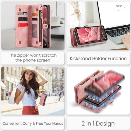 For Samsung Galaxy A36 5G Case CASEME 008 Series Detachable Leather Zipper Wallet Phone Cover