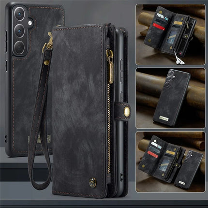For Samsung Galaxy A36 5G Case CASEME 008 Series Detachable Leather Zipper Wallet Phone Cover