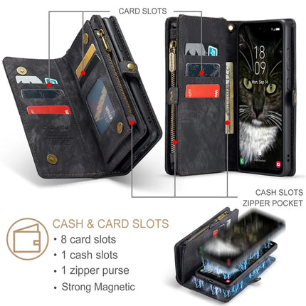 For Samsung Galaxy A36 5G Case CASEME 008 Series Detachable Leather Zipper Wallet Phone Cover