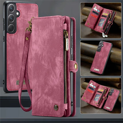 For Samsung Galaxy A36 5G Case CASEME 008 Series Detachable Leather Zipper Wallet Phone Cover