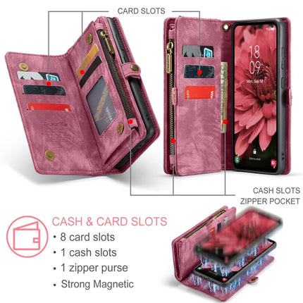 For Samsung Galaxy A36 5G Case CASEME 008 Series Detachable Leather Zipper Wallet Phone Cover