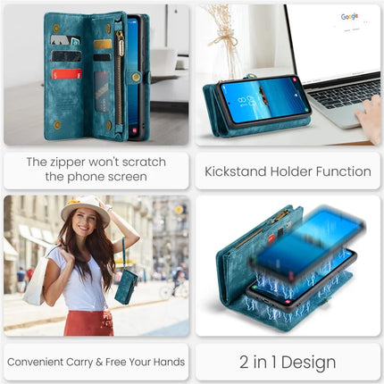 For Samsung Galaxy A36 5G Case CASEME 008 Series Detachable Leather Zipper Wallet Phone Cover